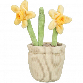 Narcyzy w doniczce, pluszowa zabawka dla psa, 25 cm - OFERTA LIMITOWANA