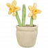Narcyzy w doniczce, pluszowa zabawka dla psa, 25 cm - OFERTA LIMITOWANA