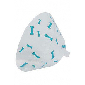 Kołnierz ochronny BUSTER plastikowy Bone turkusowy 7,5cm