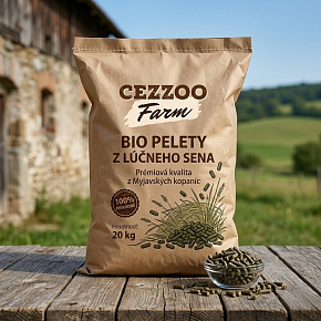 CEZZOO FARM Bio peletki z siana łąkowego 20kg CEZZOO FARM Bio peletki z siana łąkowego 20kg
