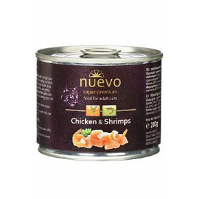 Nuevo kot dorosły Kurczak i krewetki konserwa. 200g
