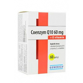 Koenzym Q 10 60mg + witamina E Generica 60 kaps.