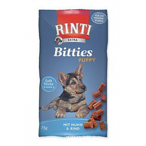 Rinti Dog Extra Bits Puppy przysmak kurczak+wołowina 75g