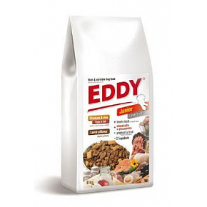 EDDY Junior Large Breed z mięsistymi poduszeczkami 8kg EDDY Junior Large Breed z mięsistymi poduszeczkami 8kg