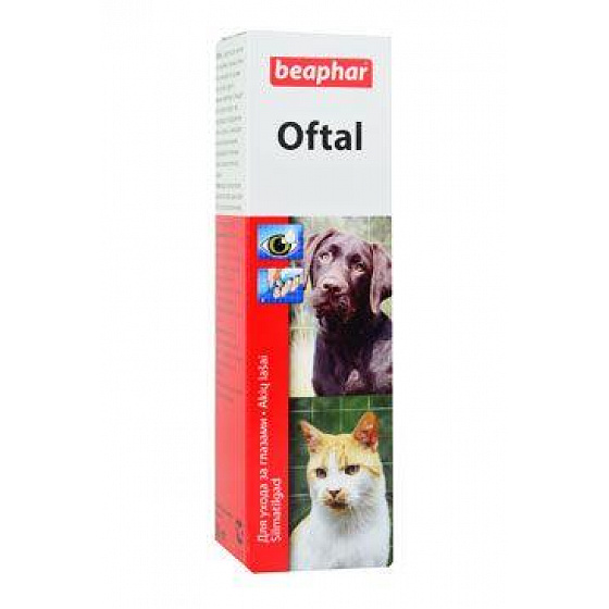 Beaphar krople do oczu Oftal pies, kot 50ml