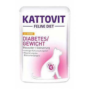 Kattovit Cat Diabetes/Gewicht kurczak saszetka 85g Kattovit Cat Diabetes/Gewicht kurczak saszetka 85g