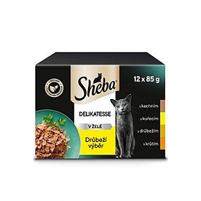 Sheba saszetka Delikatesse wybór drobiowy 12x85g