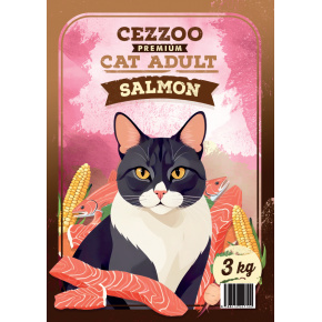 CEZZOO Premium Cat Adult Łosoś 3kg