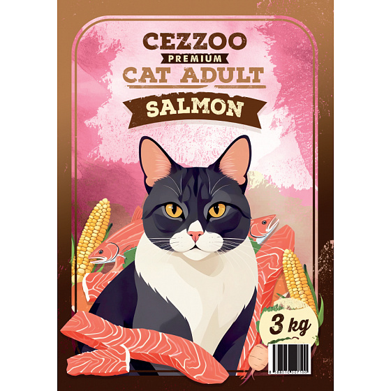 CEZZOO Premium Cat Adult Łosoś 3kg