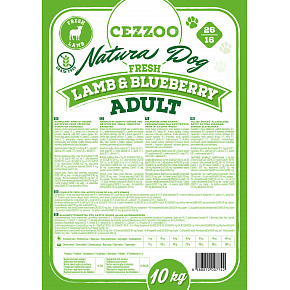 CEZZOO Natura Dog Fresh Lamb&Blueberry Adult GF 10kg