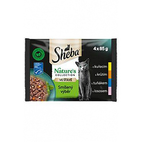 Sheba saszetka Nature's Collection mix wybór 4x85g