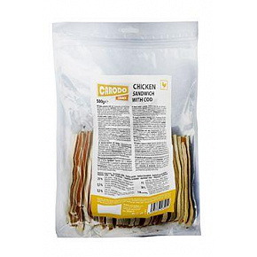 CARODO Pochodzenie psa. Kanapka z kurczakiem i dorszem 500g