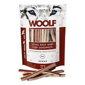 WOOLF Classic poch. Kanapka z wołowiną i dorszem 100g