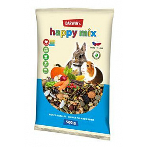 Darwin's Świnka Morska Królik Happy mix 500g