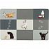 Podkładka Patchwork kot 44 x 28 cm szara