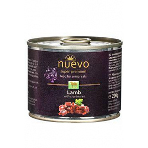 Nuevo kot Senior Jagnięcina z żurawiną konserwa. 200g