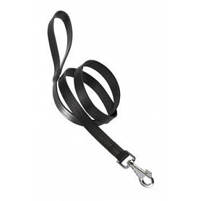 Smycz skórzana NATURAL G 120cmx15mm, czarna FP 1szt.