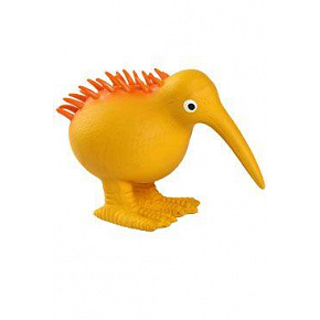 Zabawka dla psa WHISTLE lateksowa, piszcząca, pomarańczowa 8,5cm Kiwi