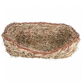 Gniazdo z trawy dla królików 33x12x26 cm