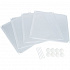 Rozszerzające plastikowe elementy 35 x 35 cm do wewnętrznego wybiegu #62460, 4 sztuki, białe