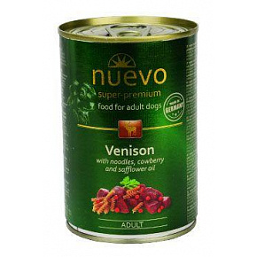 Nuevo pes Adult Menu z dziczyzny konserwa. 400g