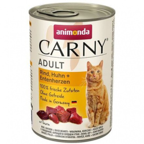ANIMONDA puszka CARNY Adult - wołowina, kurczak, serca kacze 400g