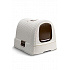 Curver WC dla kota kryty domek Rattan 39x39x51cm mocha
