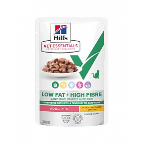 HILLS VE Feline Multi benefit Adult Weight Chicken saszetka 12 x 85 g