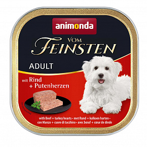 ANIMONDA pasztet ADULT - wołowina, serca z indyka dla psów 150g