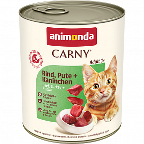 ANIMONDA puszka CARNY Adult - wołowina, indyk, królik 800g