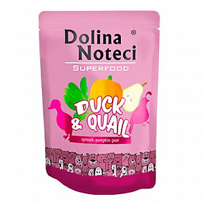 DOLINA NOTECI SUPERFOODS kaczka i przepiórka dla psów 300 g