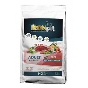 IRONpet Dog Adult All Breed Wołowina 12kg