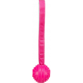Soft & Strong, piłka z uchwytem, TPR, 27 cm, różowa