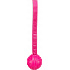 Soft & Strong, piłka z uchwytem, TPR, 27 cm, różowa