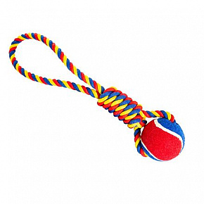 HipHop Dog wyrzutnia z piłką tenisową 6 cm, 36 cm /130 g zielona, niebieska, żółta