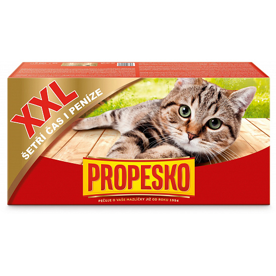 Propesko saszetki z kurczakiem, wołowiną, królikiem i łososiem w sosie 48x100 g