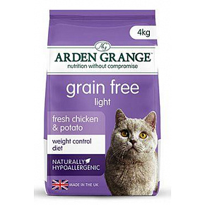 Arden Grange Cat GF Adult Light świeży kurczak i ziemniak 4kg