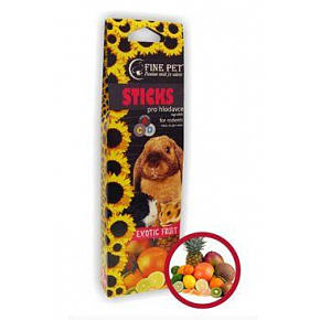 FINE PET Pałeczka Gryzoń Egzotyczne owoce 2szt./110g