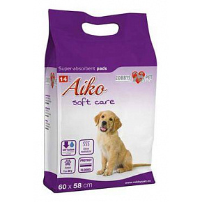 Podkład chłonny dla psów Aiko Soft Care 60x58cm 14szt.