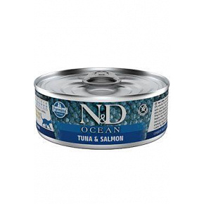 N&D CAT OCEAN Adult Tuńczyk & Łosoś 70g