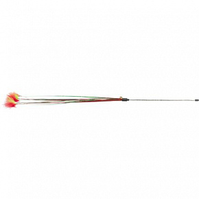 Xmas rod - świąteczna wędka z piórkami i dzwoneczkiem, 31 cm Xmas rod - świąteczna wędka z piórkami i dzwoneczkiem, 31 cm