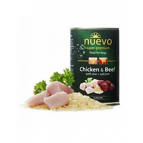 NUEVO dog Junior Chicken & Beef opak. 6 x 400 g puszka NUEVO dog Junior Chicken & Beef opak. 6 x 400 g puszka