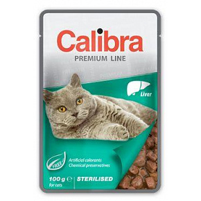 Calibra Cat saszetka Premium Sterilised Wątróbka 100g