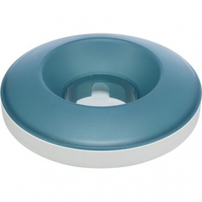 Rocking Bowl, kołysząca miska do powolnego karmienia, 0,5 l/ø 23 cm, plastik, szara/niebieska