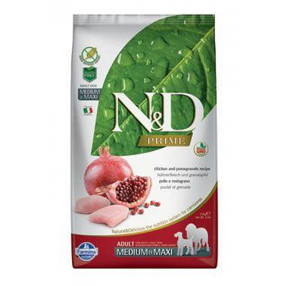 N&D PRIME DOG Adult M/L Kurczak & Granat 2,5kg