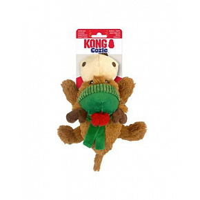 Zabawka Kong Dog Holiday Cozie Renifer z piszczałką, poliester, 2024 M
