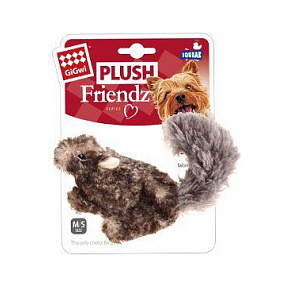 Zabawka dla psa GiGwi Plush Friendz wiewiórka szara pluszowa
