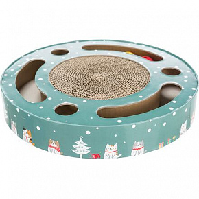 Xmas drum - świąteczny bębenek do drapania z zabawką, o wymiarach 33 × 5,5 cm