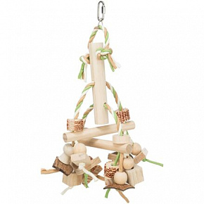 Natural Living - kolorowa drewniana zawieszka 31 cm