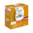Nestlé GOURMET GOLD Multipack kaczka z oliwkami/cielęcina z warzywami/pstrąg z warzywami/królik z marchewką w sosie konserwowym.8x85 g